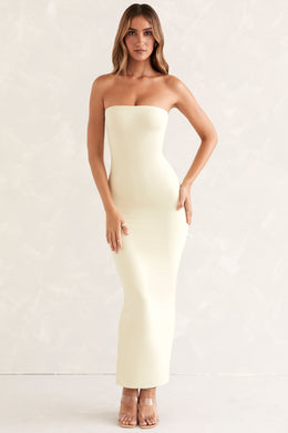 Bandeau Maxi Dress in Ivory