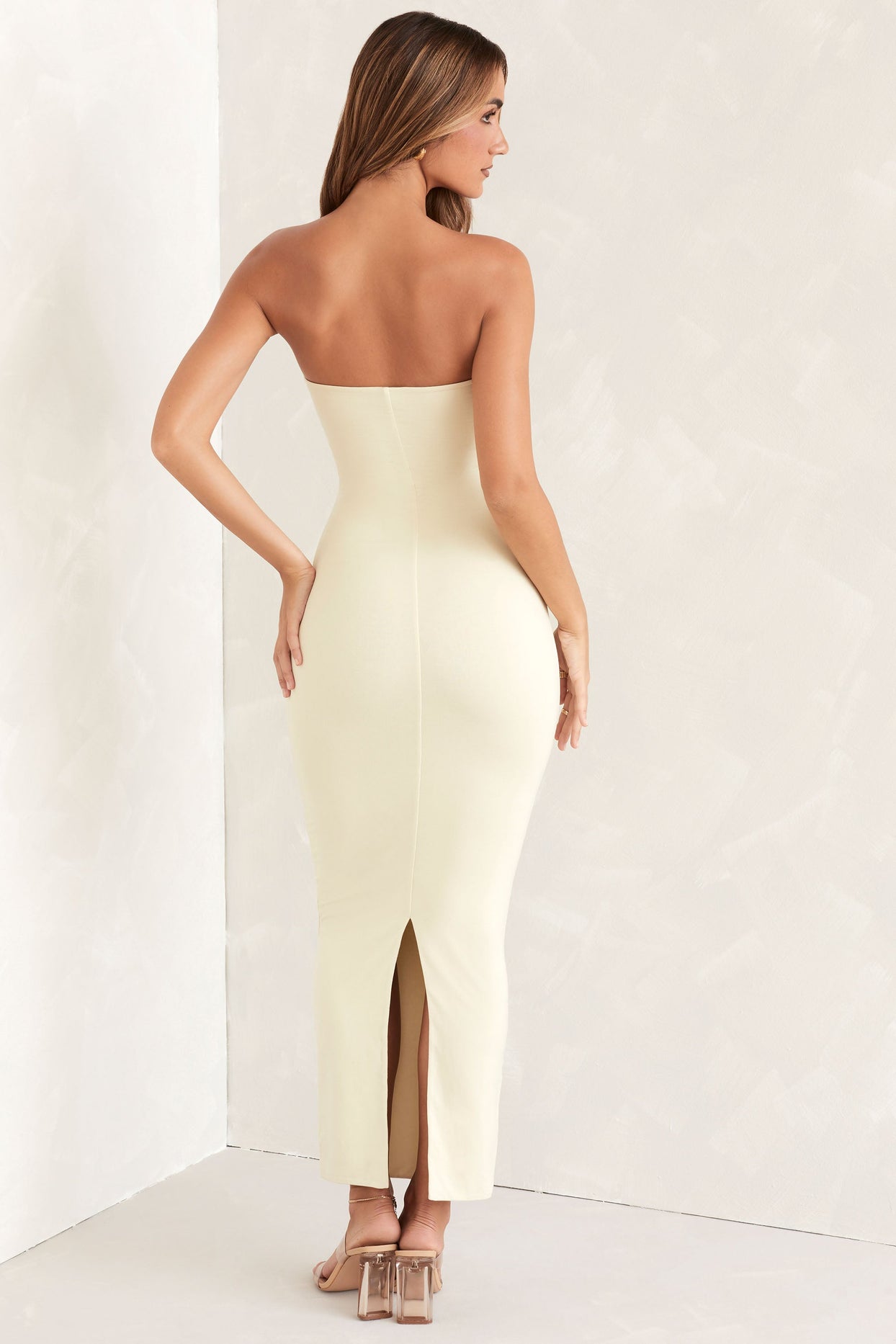 Bandeau Maxi Dress in Ivory