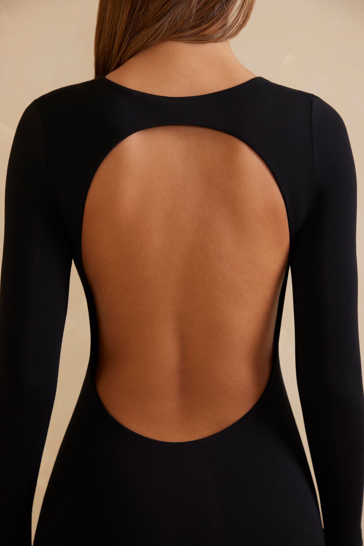 Black Bodysuit - Backless Bodysuit - Chiffon Sleeve Bodysuit - Lulus