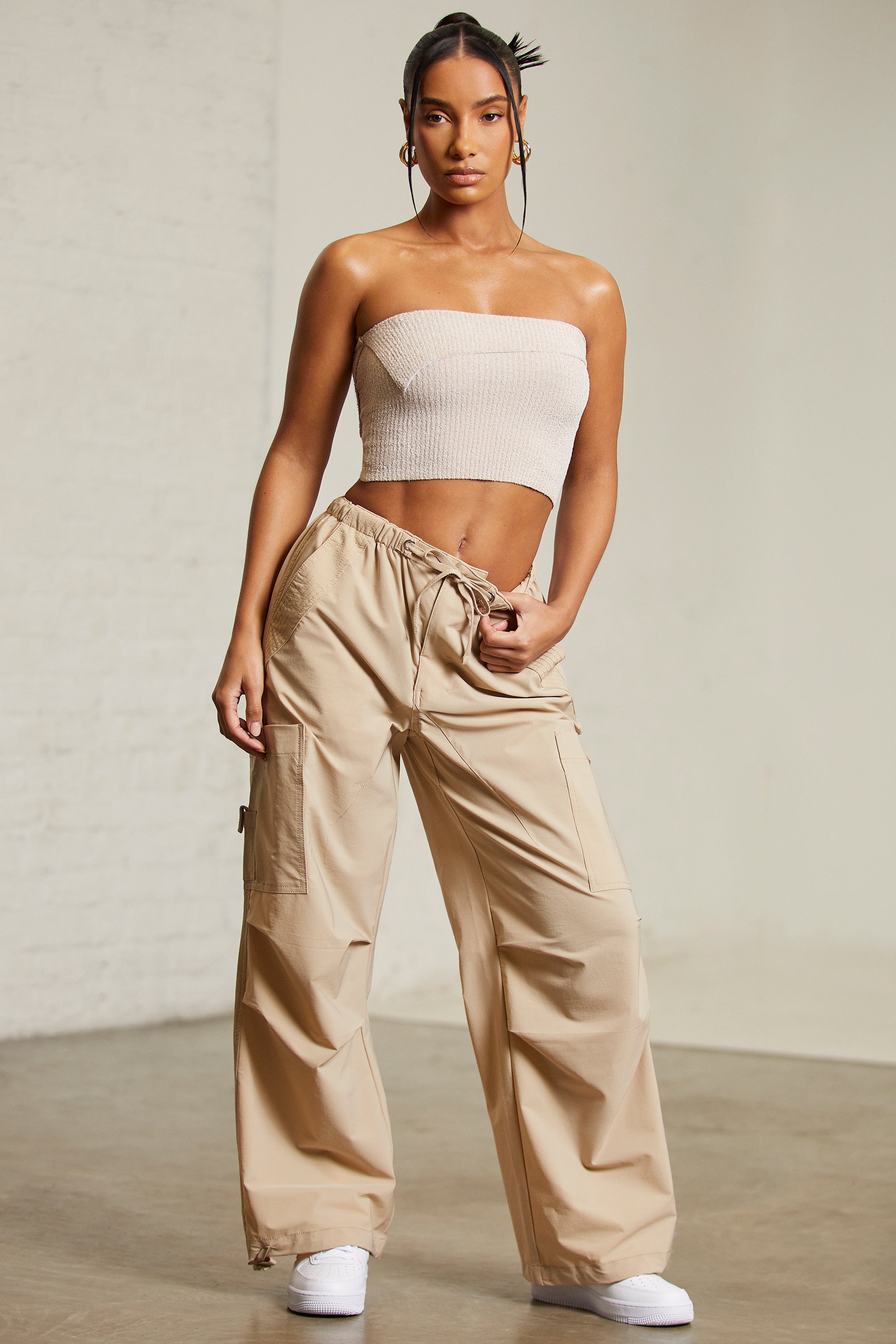 Wide leg cargo outlet pants