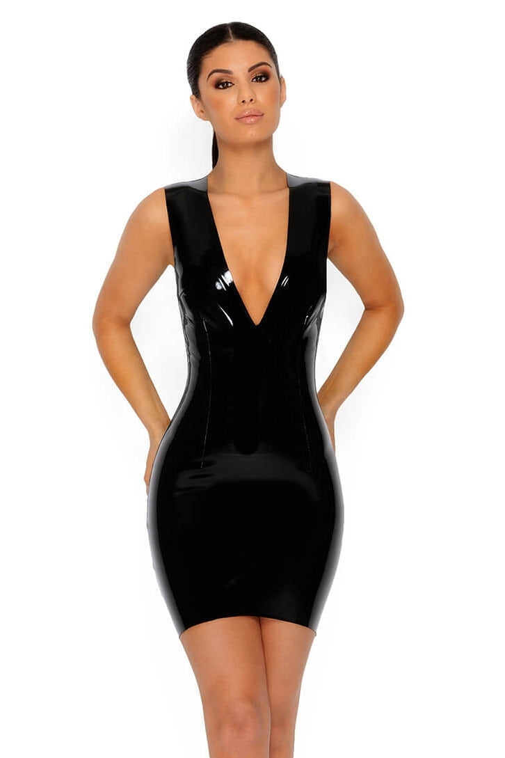 Black Vinyl Dresses