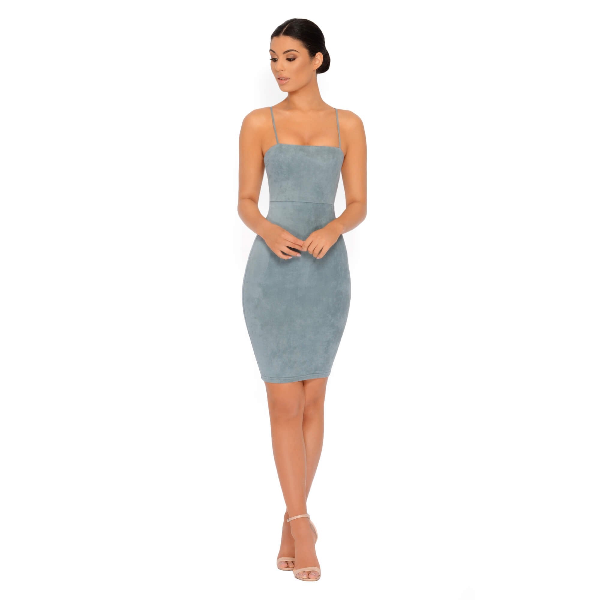 Oh polly on sale blue suede dress