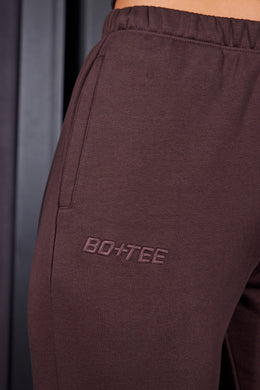 Slim Fit Jogger Bottoms in Brown