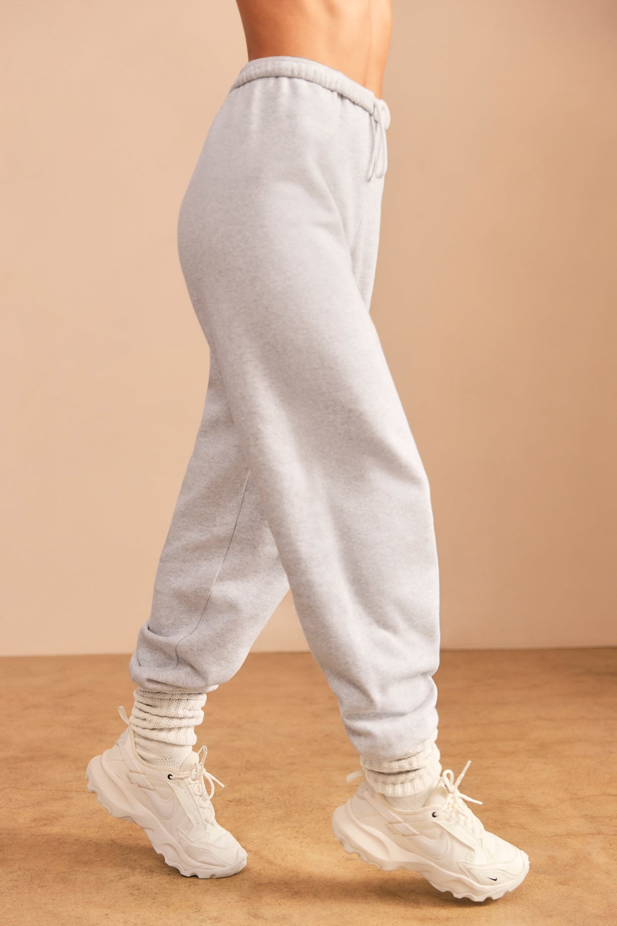 Pacific Relaxed Fit Joggers in Heather Grey | Oh Polly