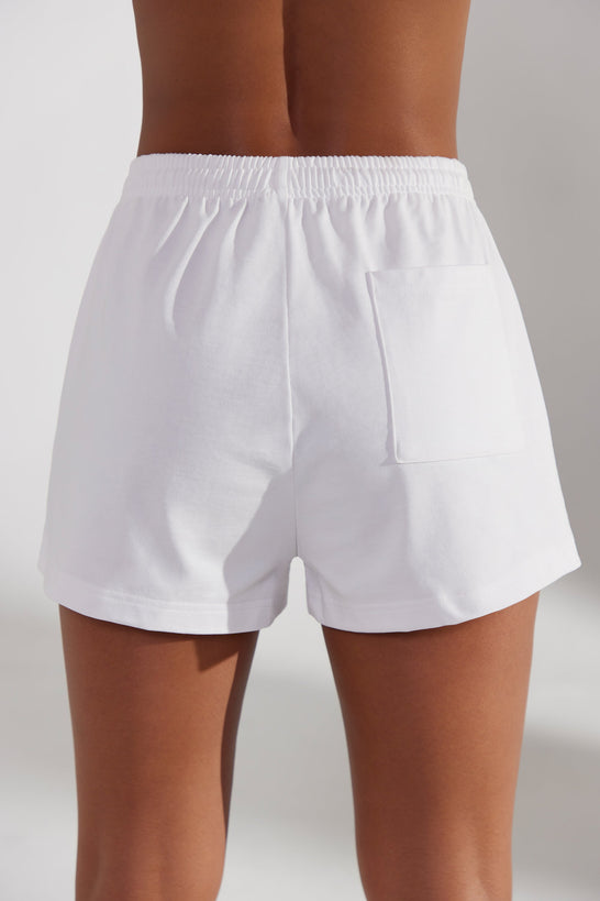 Pantalones cortos deportivos en blanco
