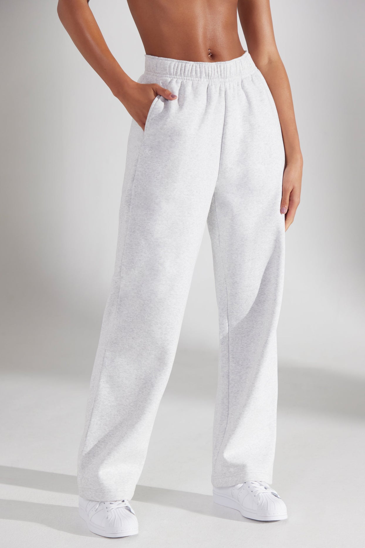 Petite Wide Leg Sweatpants in White – Oh Polly US