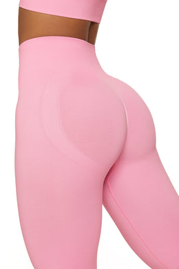 Full Length Seamless Leggings in Pink