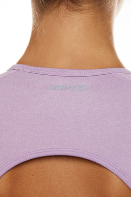 Seamless Backless Crop Top in Lilac