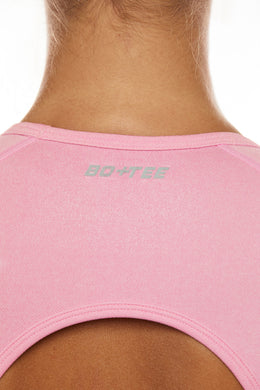 Seamless Backless Crop Top in Pink