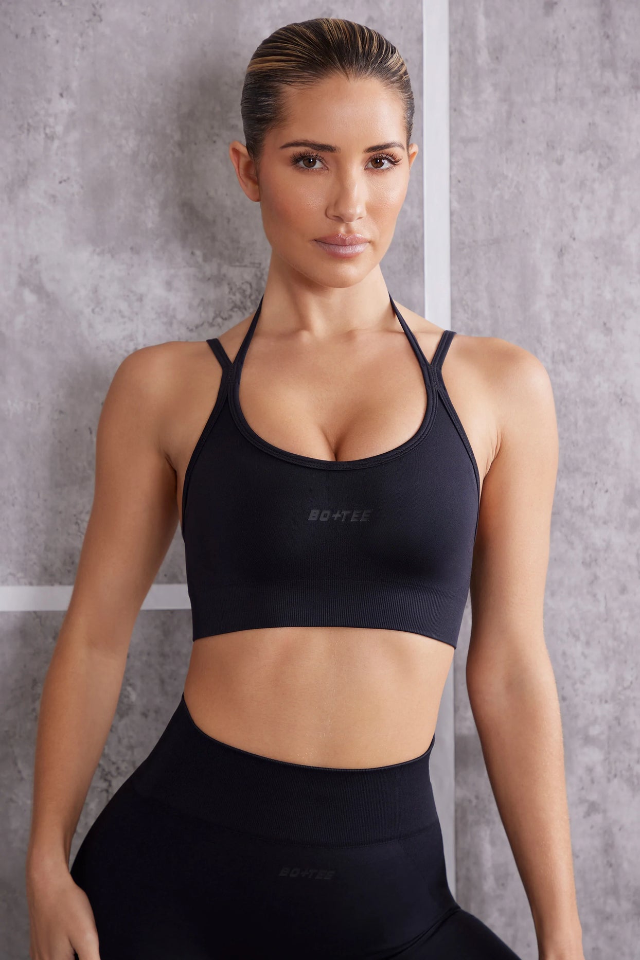 Sexy Halter Strap Workout Sets Sportswear Sports Bra Tiktok Yoga