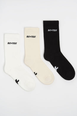 Paquete múltiple de calcetines con marca