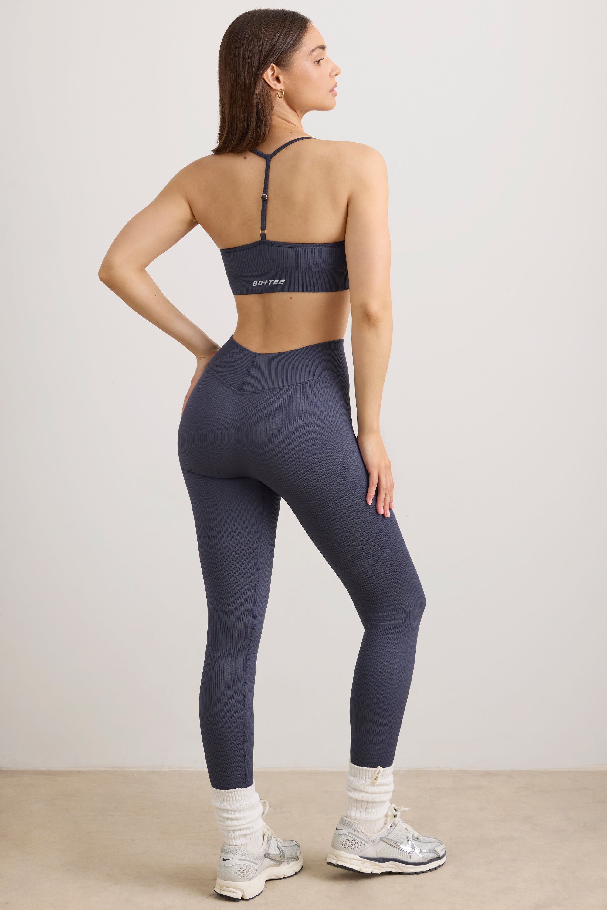 Petite FlexiRib High Waist Leggings in Slate