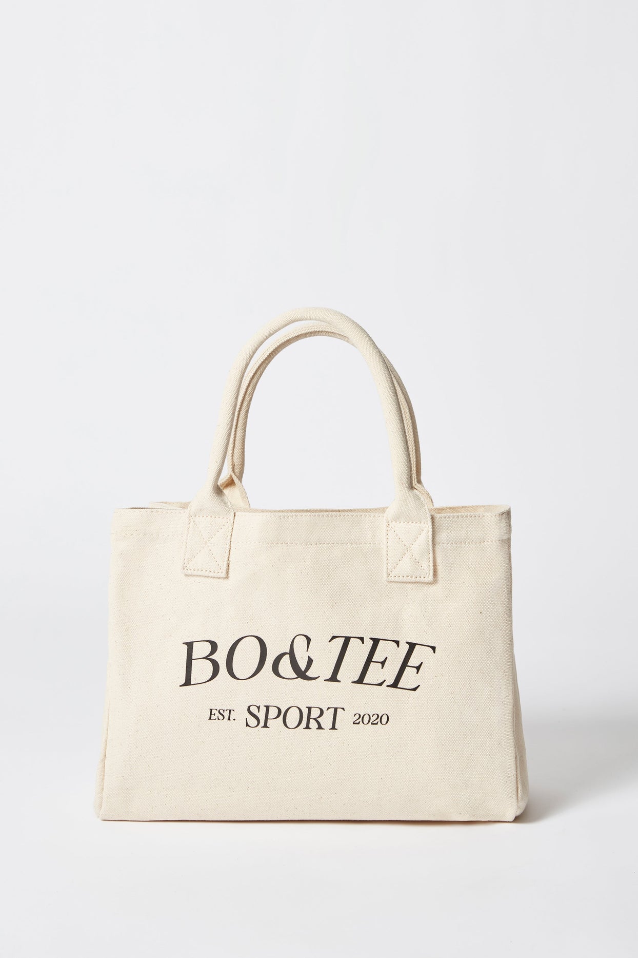 Sport Small Canvas Tote Bag in Stone