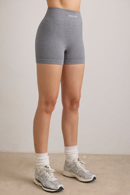 Mini shorts FlexiRib en gris melange