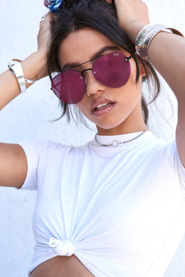 Somerset Sunglasses in Black Pink