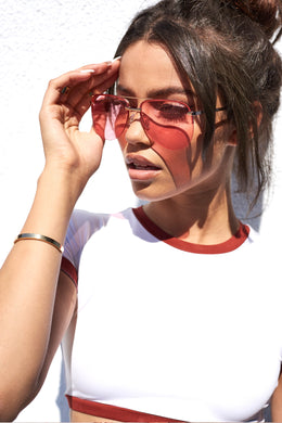 The Playa Sunglasses in Rose Pink