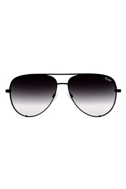 Gafas de sol estilo aviador en negro descolorido de High Key Quay Australia